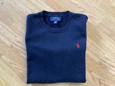 Ralph Lauren Boys Navy Jumper Age 10/12 Years Good Condition