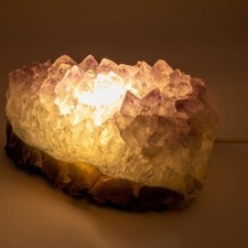 Mini Amethyst Usb Lamp, Reiki Charged.  Coven And Full Moon Blessed For Good Luc