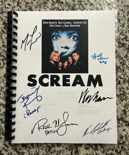 Scream 1996 reprint signed - scream,