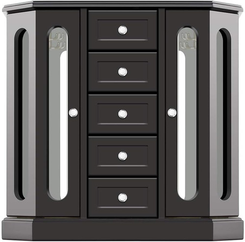 Elegant black jewelry box - jewelry, with