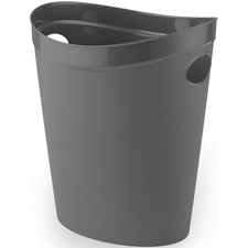 Addis 12L Flexi Waste Paper Bin Charcoal Office Bedroom Bathroom Dustbin