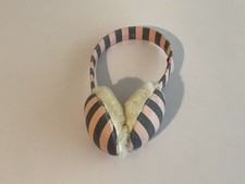 Jack Wills Women's Pink and Blue Striped Ear Muffs Headband One Size