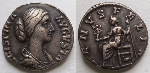 Crispina denarius 180 182 - crispina,