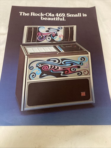 Rock ola 469 juke box - box, advert