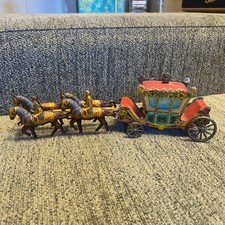 WELLS  BRIMTOY TINPLATE No.1XX 1937 CORONATION COACH GEORGE V1  