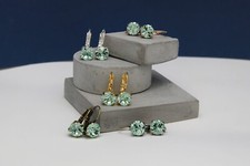 Crystal Leverback Earrings