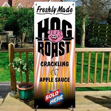 HOG ROAST FRESHLY MADE Banner System, Restaurant, Cafe, Pub, Street Food,  POS