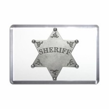 Sheriff Badge Plastic Fridge