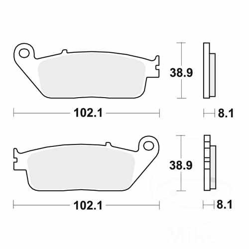 Trw brake pads - brake, mcb598