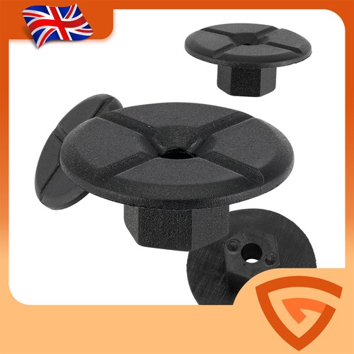 Plastic unthreadednut black - plastic,