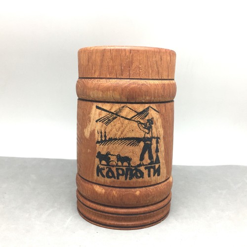 Wooden wood tankard stein beer - stein,