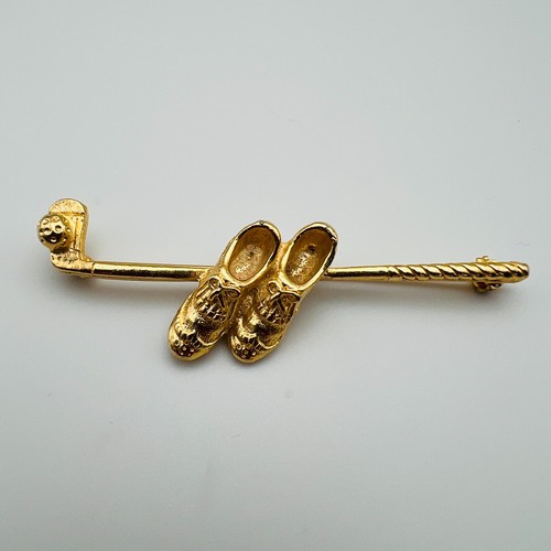 Paquette golf brooch club - brooch,