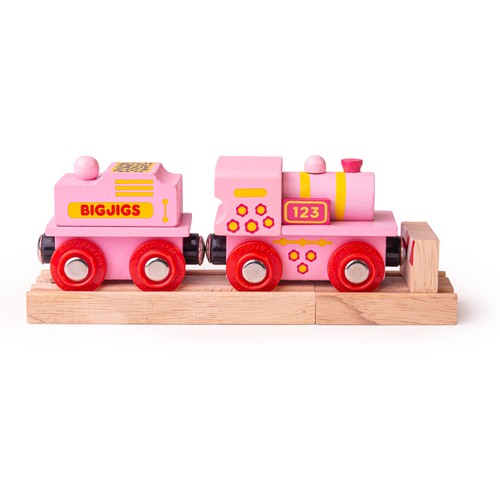 Bigjigs rail wooden - bigjigs, pink