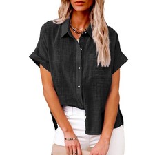 Womens plain button - womens, up