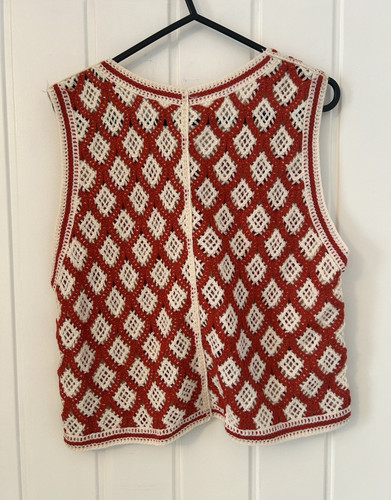 Women red cream crochet - women’s, red/cream