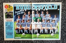 Match Football Magazine Centre Page Team Picture - HUDDERSFIELD TOWN 1984-85