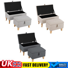 Upholstered Footstool w/