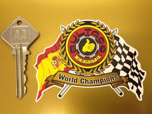 Bultaco flags scroll helmet - flags, &