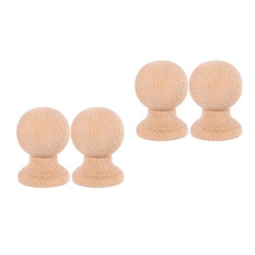 Wood ball finials - ball, solid
