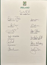 Signed X13 Ireland Cricket