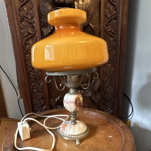 Vintage onyx table lamp - onyx,