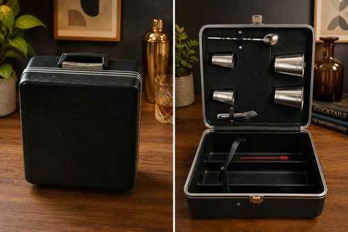 Vintage platt travel bar set - platt,
