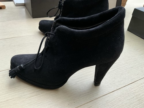 Black suede nicole farhi - suede,