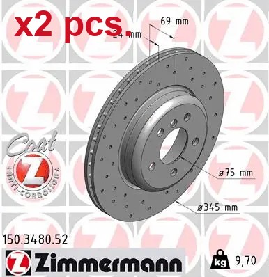 Pcs rear brake disc rotos - brake,