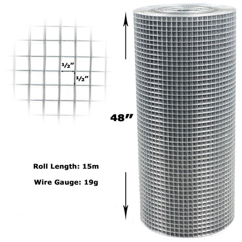 Welded wire mesh 1 - mesh, 1/2"