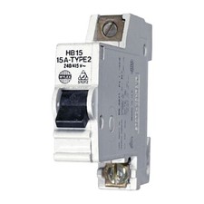 Wylex HB15 15A MCB M9 Type 2 Single Pole Miniature Circuit Breaker