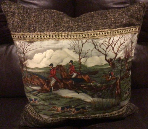 Fox hunt hunting - hunting, pillow