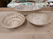 Bundle of 3 Small Wicker /
