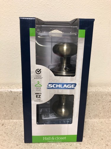 Schlage georgian antique - antique, brass