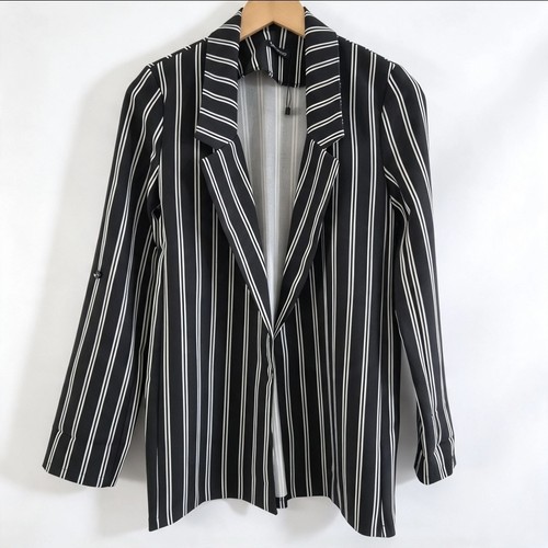 Boohoo black white - &, pinstripe