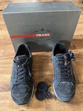 Prada trainers - Men’s size 7.5 -  sneakers/runners - Blue suede -with box