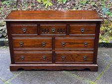 OLD CHARM LIGHT OAK CHEST OF DRAWERS SIDEBOARD DRESSER BASE TV MEDIA STAND TABLE
