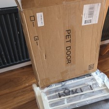 Dog Gate Indoor,18"-45" Extra Wide Metal Short Dog Gate to Step Over, 10" Tall 