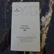 ORIGINAL VINTAGE 1982 ROLEX