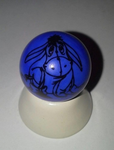Eeyore blue glass - eeyore,