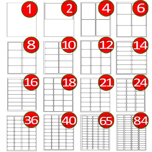 Address labels self - a4,