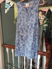 Next Linen Blue Dress