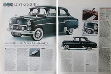 Original 2001 CC Buying Guide extracted mag article: VAUXHALL CRESTA SERIES E