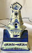 Vintage Blue Delft Holland Windmill Figurine Signed
