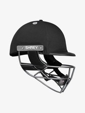 Shrey Elite Pro Titanium Grill Senior Cricket Helmet Black - Free P&P