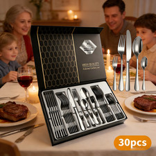 30pcs Stainless Steel Dinner