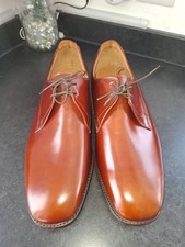 Mens Loake Leather Shoes Brown
