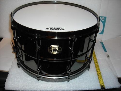 Ludwig black magic 14x8 - black, 14x8"