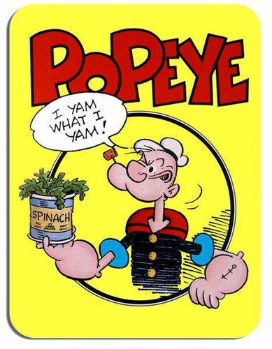 Popeye mouse mat cartoon - popeye,