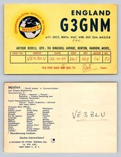 Ham Radio QSL QSO Postcard