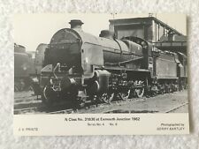 N Class No.31830 Exmouth Junction 1962 - Unused Railway Steam Train B&W Postcard